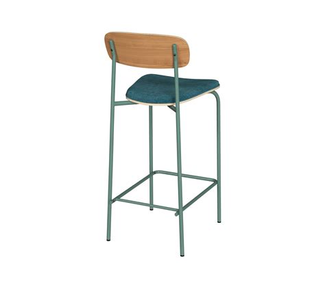 Chaise De Bar Louna En Bois Et Tissu Bleu Cm Lot De Tabouret But