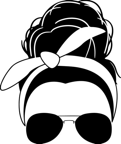 Messy Bun Messy Bun Svg Messy Hair Svg Mom Life Svg Png Inspire