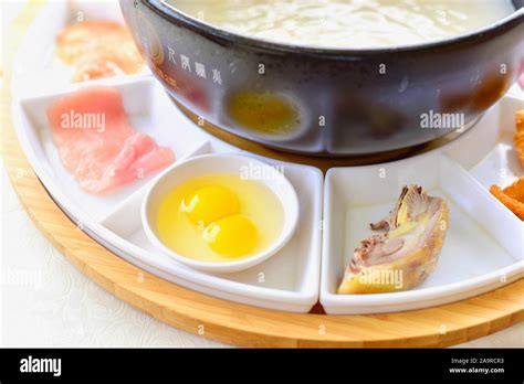 Ingredients Of Yunnan Crossing The Bridge Noodles Or Guo Qiao Mi Xian