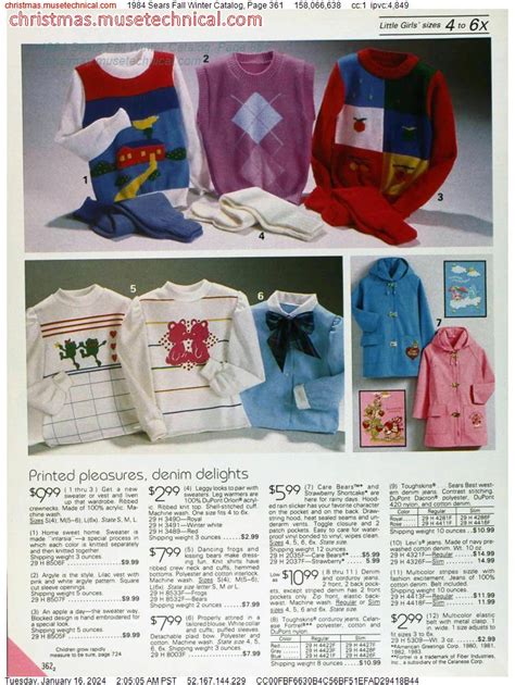 1984 Sears Fall Winter Catalog Page 361 Catalogs And Wishbooks