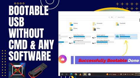 How To Create Bootable Pendrive Without Any Software Bootable