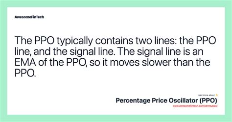 Percentage Price Oscillator PPO AwesomeFinTech Blog