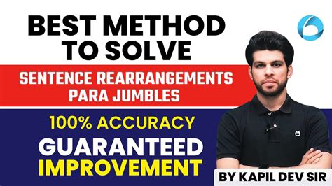 Best Method To Solve Para Jumbles And Sentence Rearrangement English