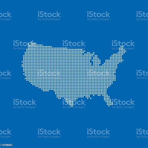 Map Of Usa Stock Illustration Download Image Now Cartography Country Geographic Area Cut