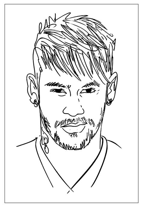 Desenhos De Neymar Para Colorir E Pintar Tudo Para Colorir