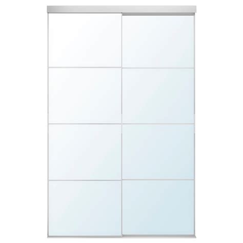 Skytta Auli Sliding Door Combination Aluminummirror Glass 152x240 Cm 5978x9438 Ikea Ca