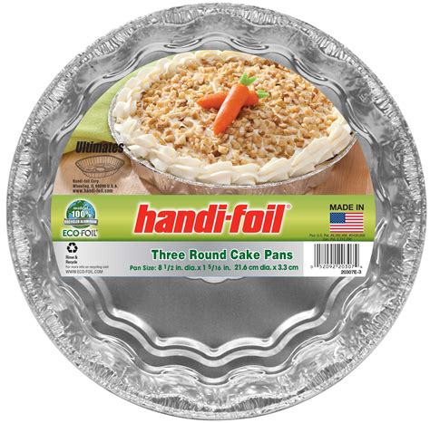 Handi-Foil Eco-Foil 9" Aluminum Foil Round Cake Pans, 3 Count - Walmart ...