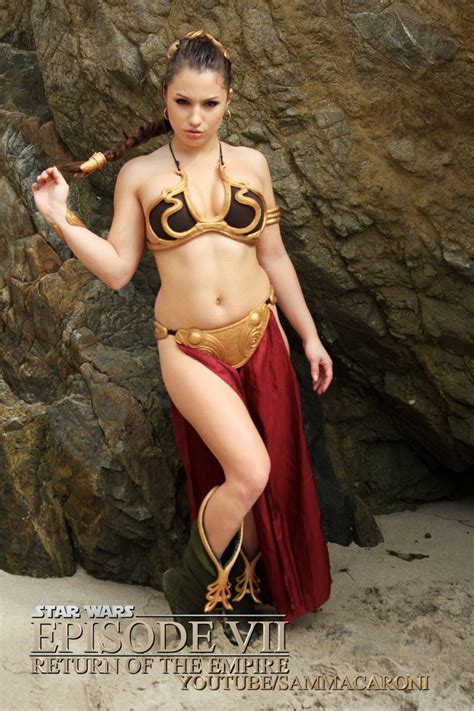 Liz Katz Leia Slave Gold Bikini Nerdy Girl Princess Leia Photos Of