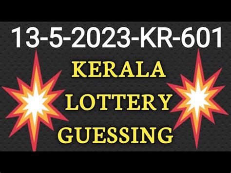 Kr Kerala Lottery Guessing Today Youtube