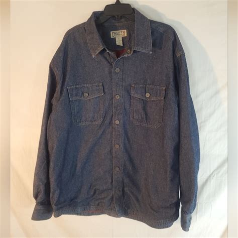 Duluth Trading Co Jackets And Coats Duluth Trading Shirt Jacket Mens Xl Denim Jean Fleece