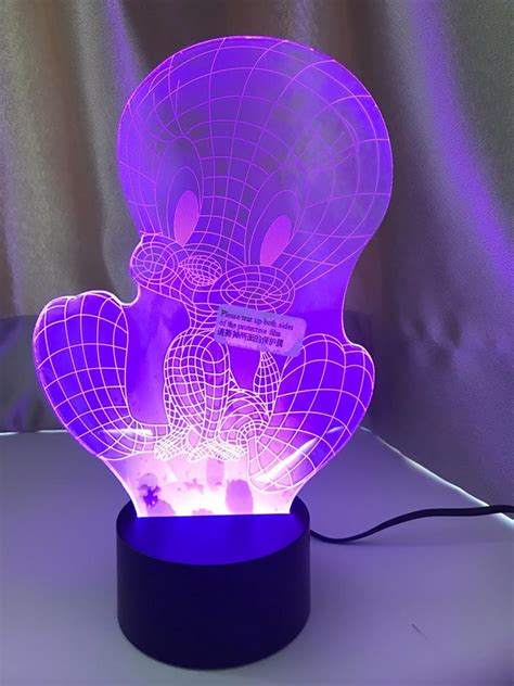 Tweety Bird Night Light 7 Colors Gradient Looney Tunes USB LED Table ...