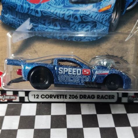 Hot Wheels Premium 12 Corvette Z06 Drag Racer Boulevard Shopee Brasil