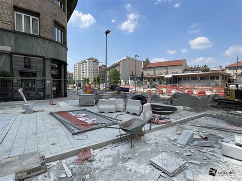 Milano Porta Monforte Cantiere M Tricolore Primi Di Giugno