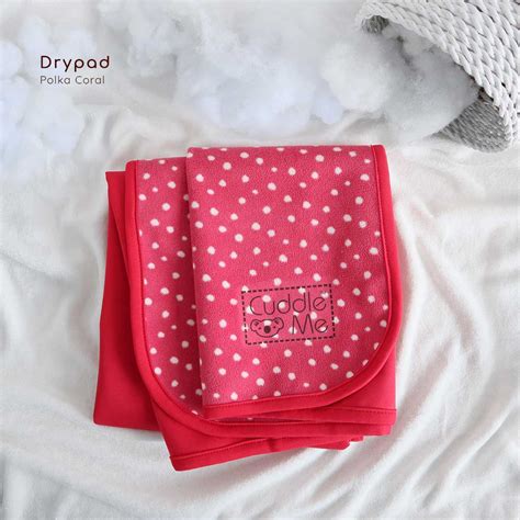 Jual Cuddleme Drypad Perlak Alas Ompol Polka Coral Peralatan