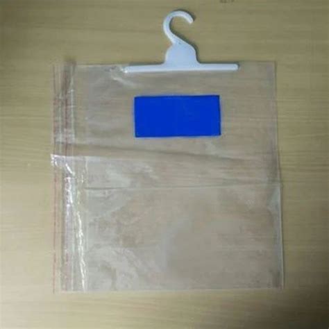 Transparent Plain Hanger Poly Bags At Best Price In Loni Id