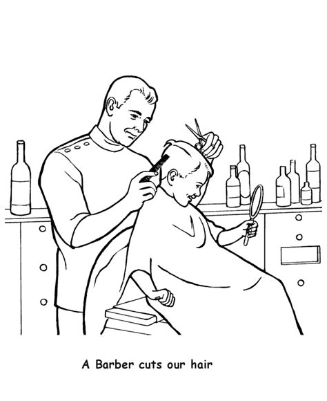 Barber Shop Coloring Pages Coloring Pages