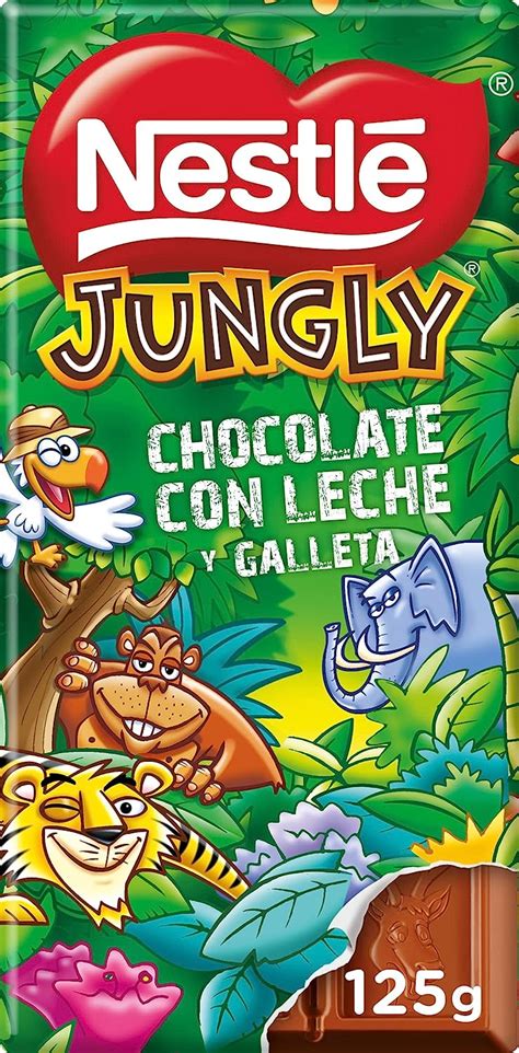 Nestl Tableta De Chocolate Con Leche Y Galleta Jungly G Amazon