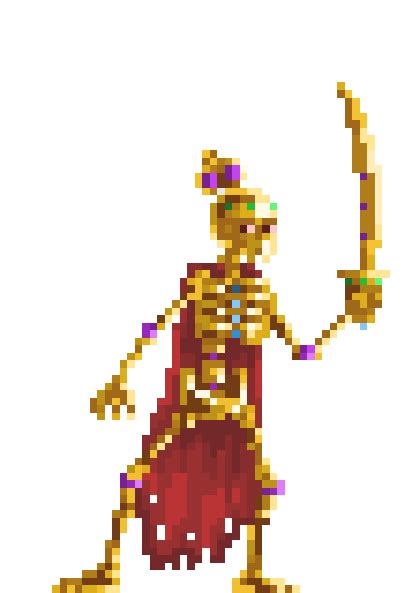 Skeleton Pixel Art GIF