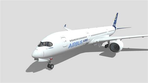 Airbus A350 900 Buy Royalty Free 3d Model By Squir3d 0703224