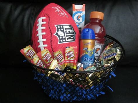 Sports Basket Great For Any Young Man Raffle Baskets Christmas