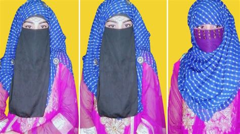 Latest Tight Niqab Tutorial Using Inner Cap Hijab Style With Niqab