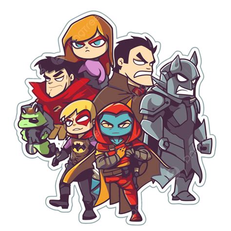 Dc Super Heroes Superhero Stickers Vector Clipart, Superhero Clipart ...