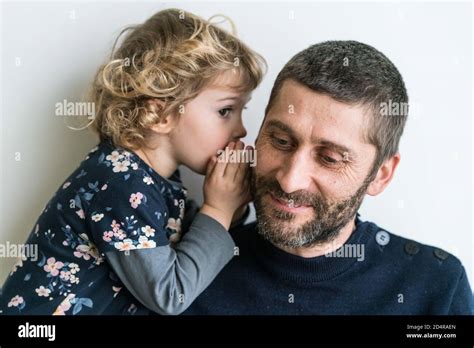 Father With His Year Old Daughter Stock Photo Alamy