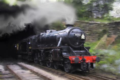 Image Detail For British Railway S Steam Locomotive Black No