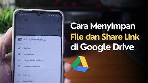 Cara Simpan File Di Google Drive Dan Cara Share Link YouTube