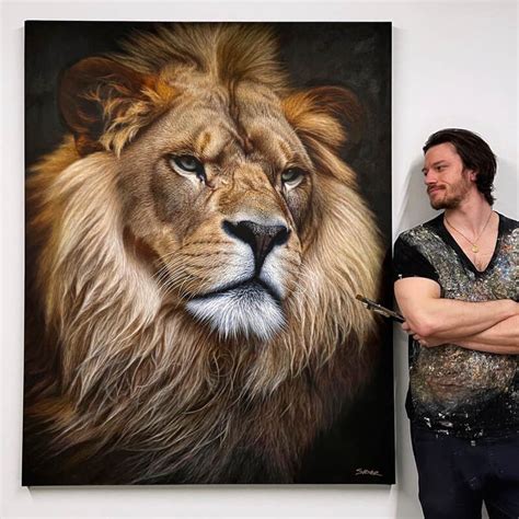 Lion Paintings Nick Sider