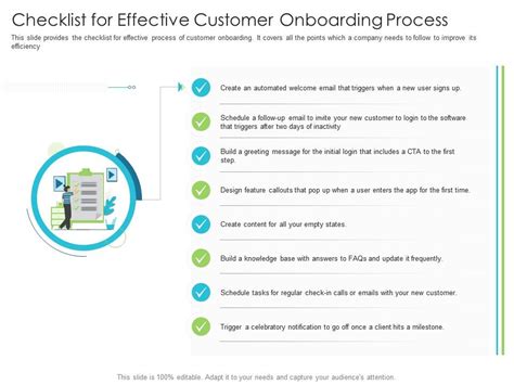 Checklist For Effective Customer Onboarding Process Techniques Reduce