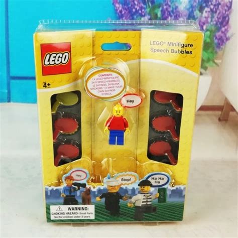 Lego Minifigure Speech Bubbles Toys Games Bricks Figurines On