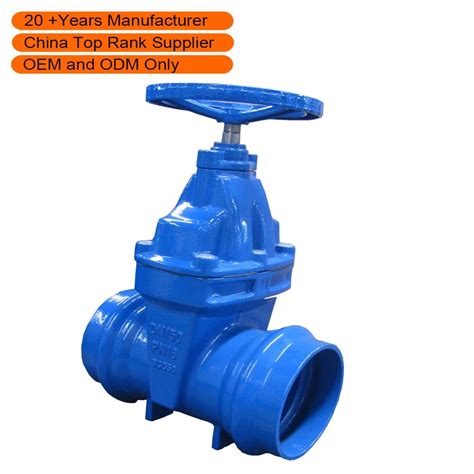 Socket End Soft Seated Gate Valves Pn10 Pn16 Cast Iron Gate Valve