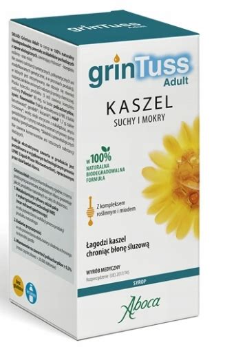 GrinTuss Adult Syrop Na Kaszel Suchy I Mokry 128g 13966694502 Allegro Pl