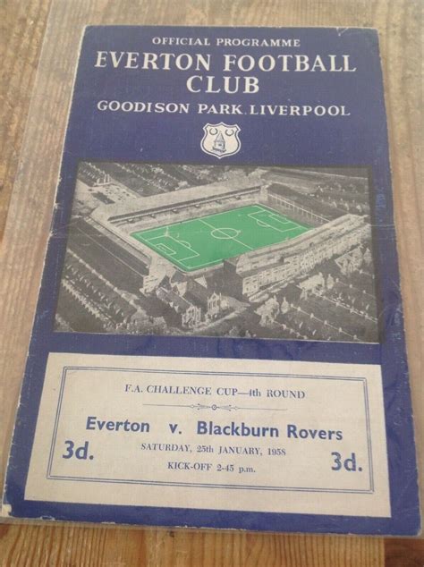 Everton v Blackburn 25/1/58 | Everton