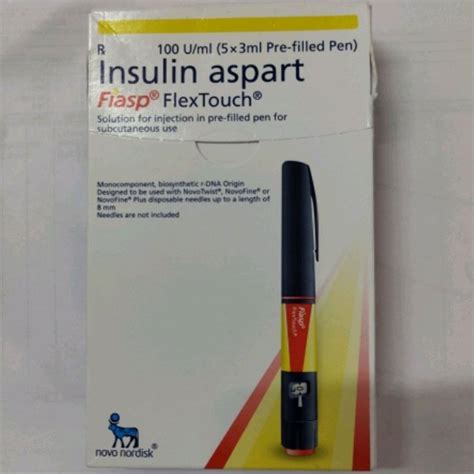 U Ml Fiasp Flextouch Insulin Aspart Iu Ml At Rs Box In New