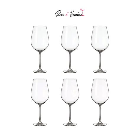 Verre à Vin ZILINA en cristal de bohème 85 Cl Pack de 6 Verres