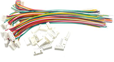 20 Pairs Mini Micro 5 Pin JST XH 2.54mm Cable Connector, JST XH 2.54mm ...