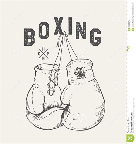 Https Thumbs Dreamstime Z Boxing Gloves Vector Illustration Print