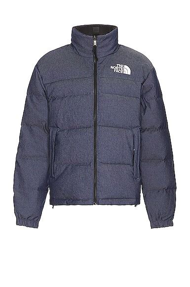 The North Face Reversible Nuptse Jacket In Tan Almond Butter Tnf