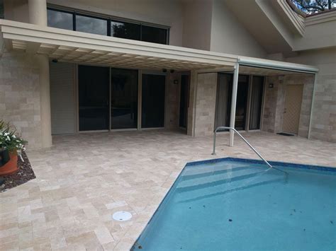 Ivory Natural Travertine Pavers Stonehardscapes Llc