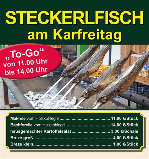 Steckerlfisch To Go Hausler Hof