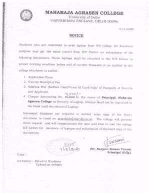 Fillable Online Mac Du Ac Application Form Cum Undertaking For Issuance