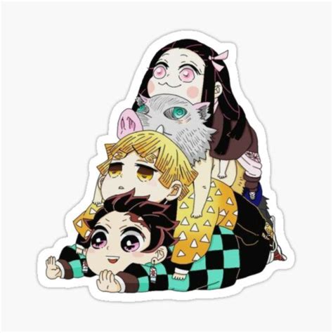 Sticker Demon Slayer Kimetsu No Yaiba Design Par Refresh