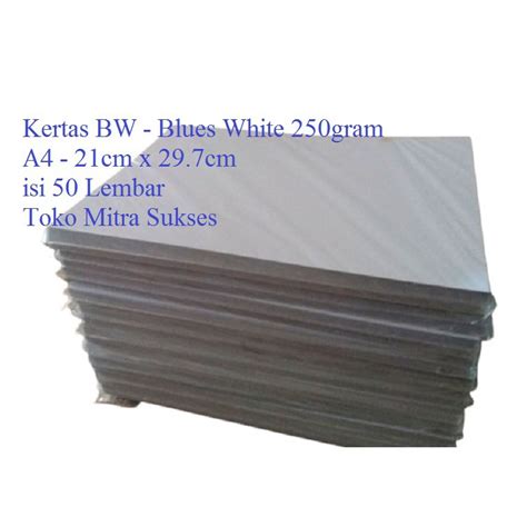 Jual Kertas Bw Blues White Gram A Isi Lembar Shopee Indonesia