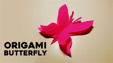 Origami Butterfly How To Make Youtube