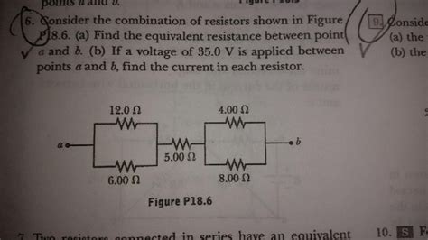 Solved Consider The Combination Of Resistors Shown In Fig Chegg