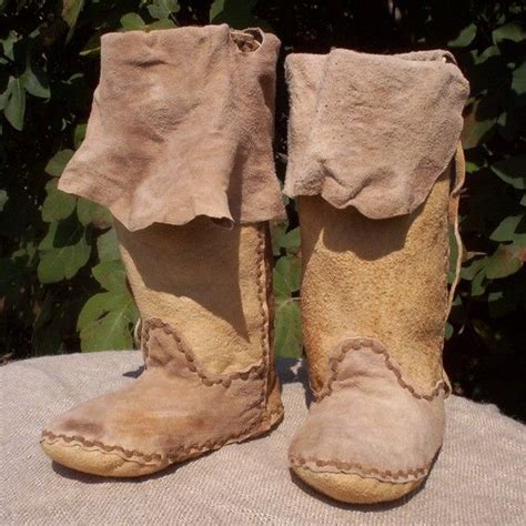 Brain Tanned Buckskin Plains Moccasin Boots By Pahanahides Diy