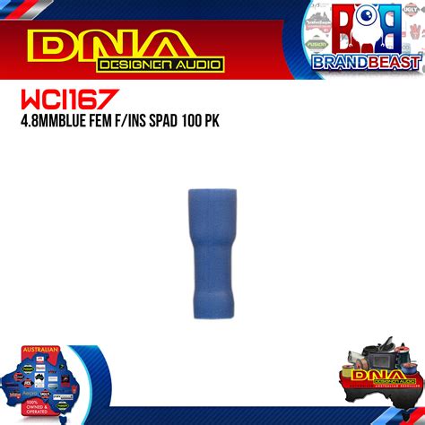 Dna Wci Mm Blue Female Fully Insulated Spade Crimp Terminals