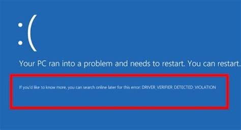 How To Fix The “driver Verifier Detected Violation” Bsod Error Techupdateszone